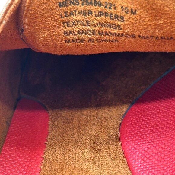 Stacy Adams Men's Macarthur Leather Wingtip Oxford Shoes Color Cognac US 10 M - Picture 7 of 9